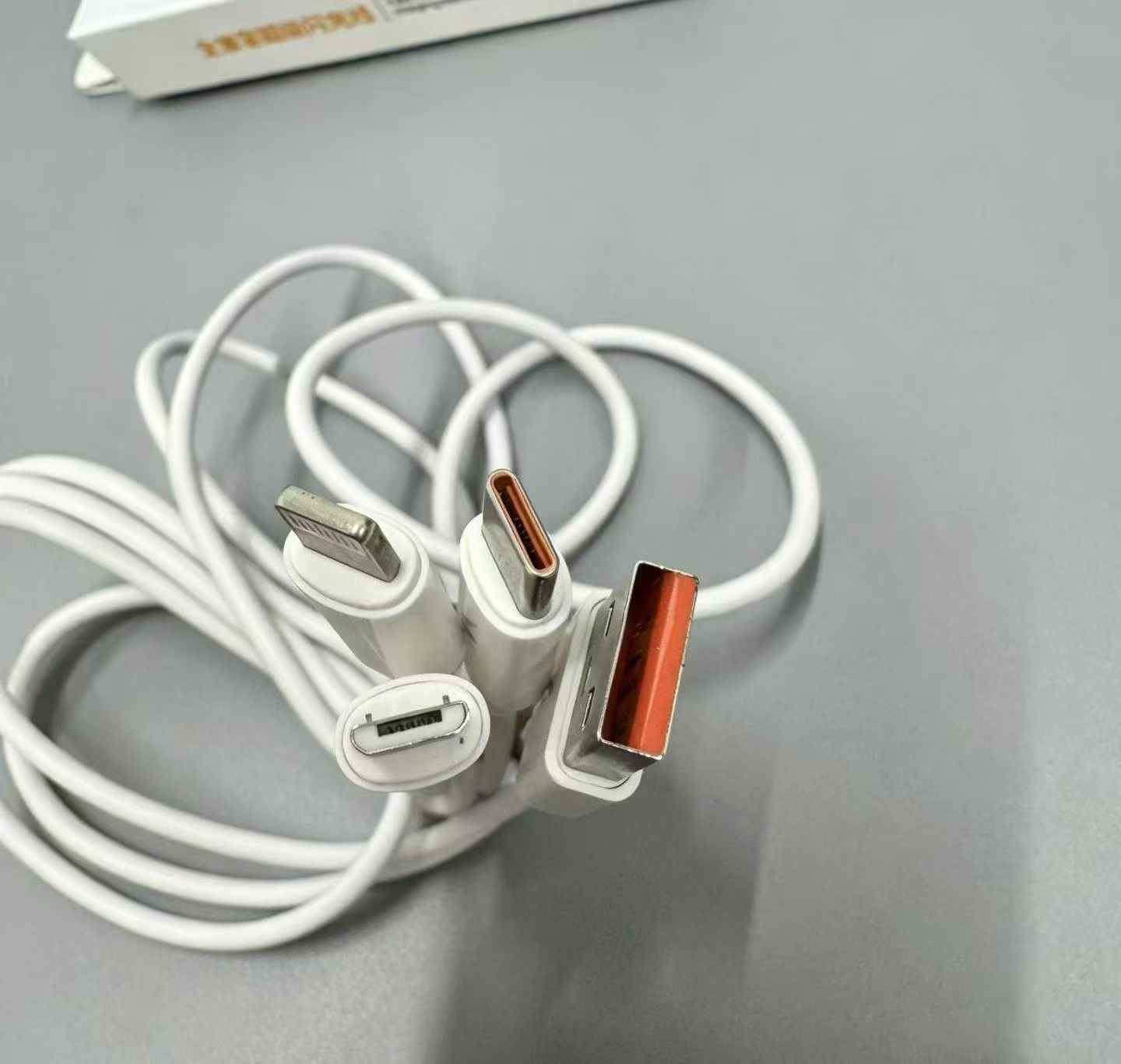 电商下架3000套，6A超级快充数据线一拖三，120W，支持苹果15 16手机，TPE线材，4芯镀锡铜带铝箔， - 7